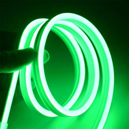 12v Yeşil Neon Led 3 Metre | Esnek Neon Hortum Led Aydınlatma | Su Geçirmez
